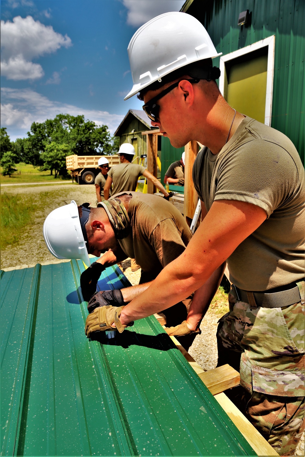 389th Engineer Company Soldiers hone skills supporting troop project at Fort McCoy