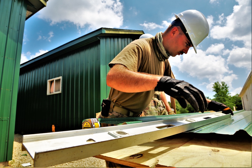 389th Engineer Company Soldiers hone skills supporting troop project at Fort McCoy