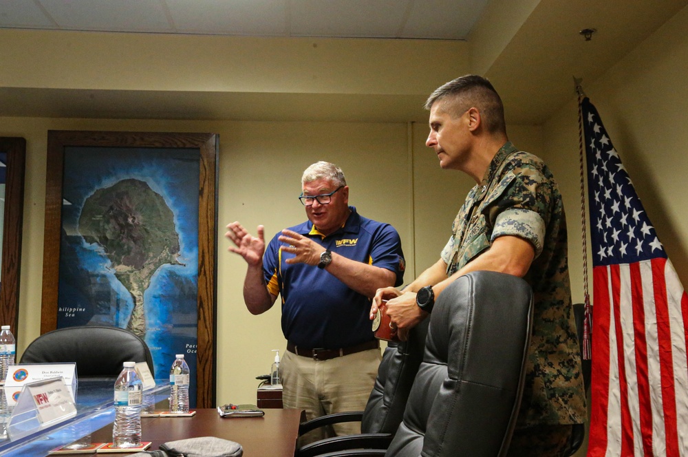 VFW National Commander visits MCB Camp Blaz