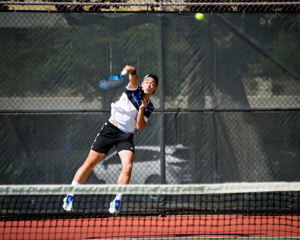 Japanese and Republic of Korea Sailors Compete in Tennis Tournament at RIMPAC 2022