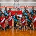 Indonesian and Peruvian Navy Sailors Compete in a Volleyball Tournament at RIMPAC 2022