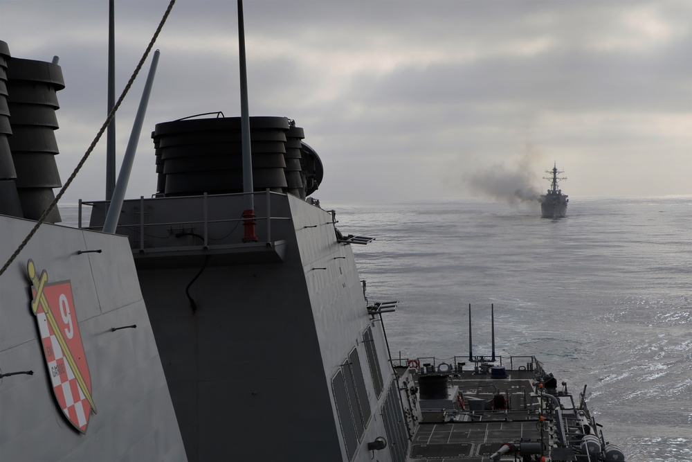 USS Paul Hamilton Gunnery Excercises