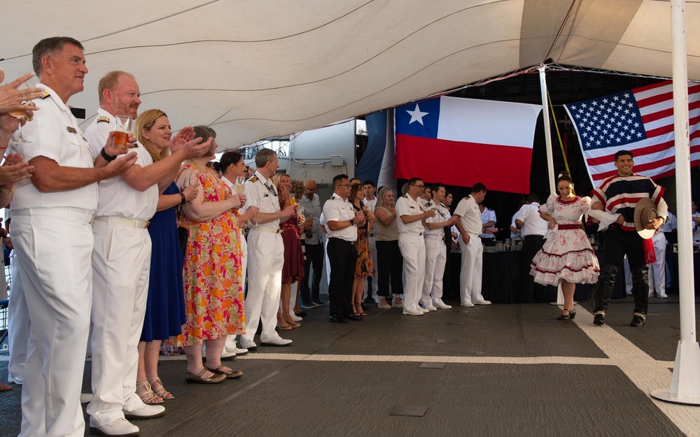 Partner nations gather for a reception