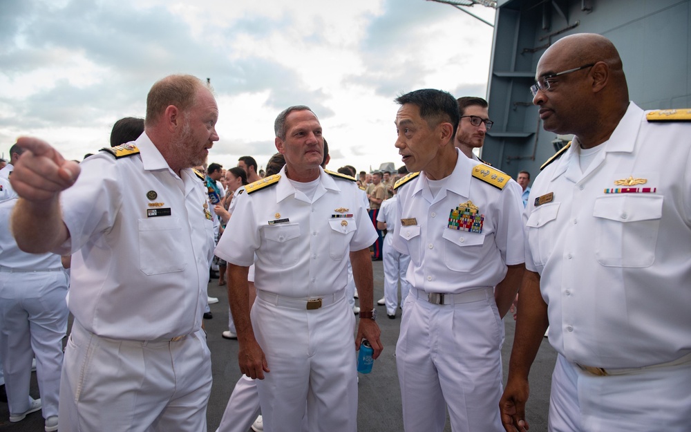 Partner nations gather for a reception