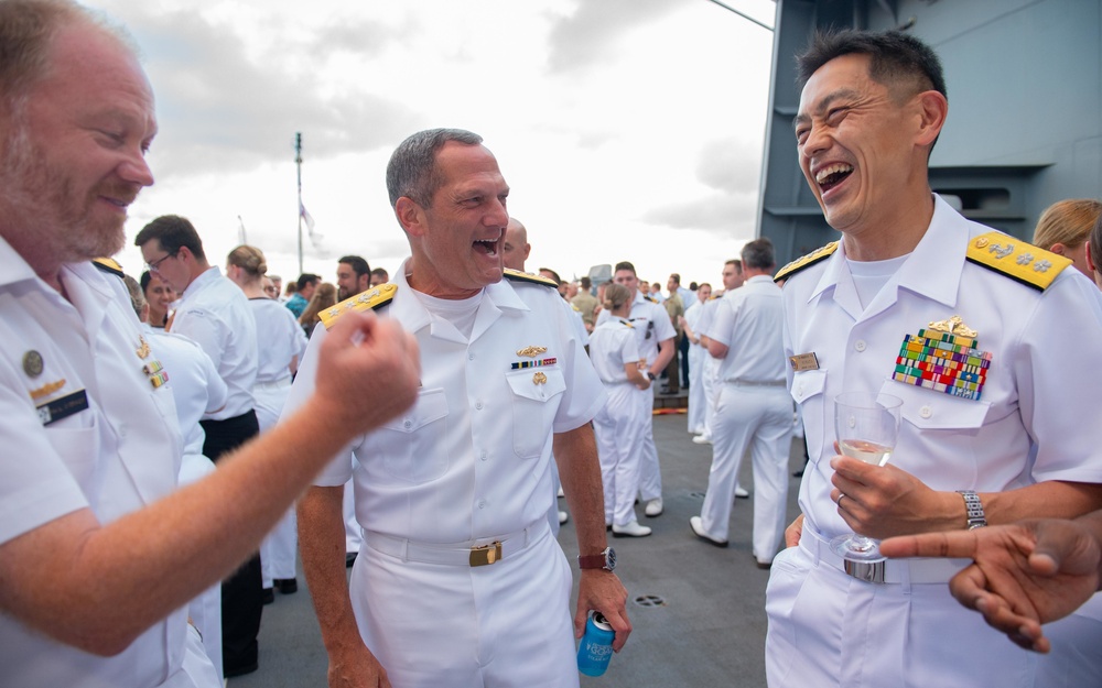 Partner nations gather for a reception