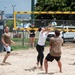 U.S. Navy Sailors play a game of sand volleyball during Rim of the Pacific RIMPAC 2022