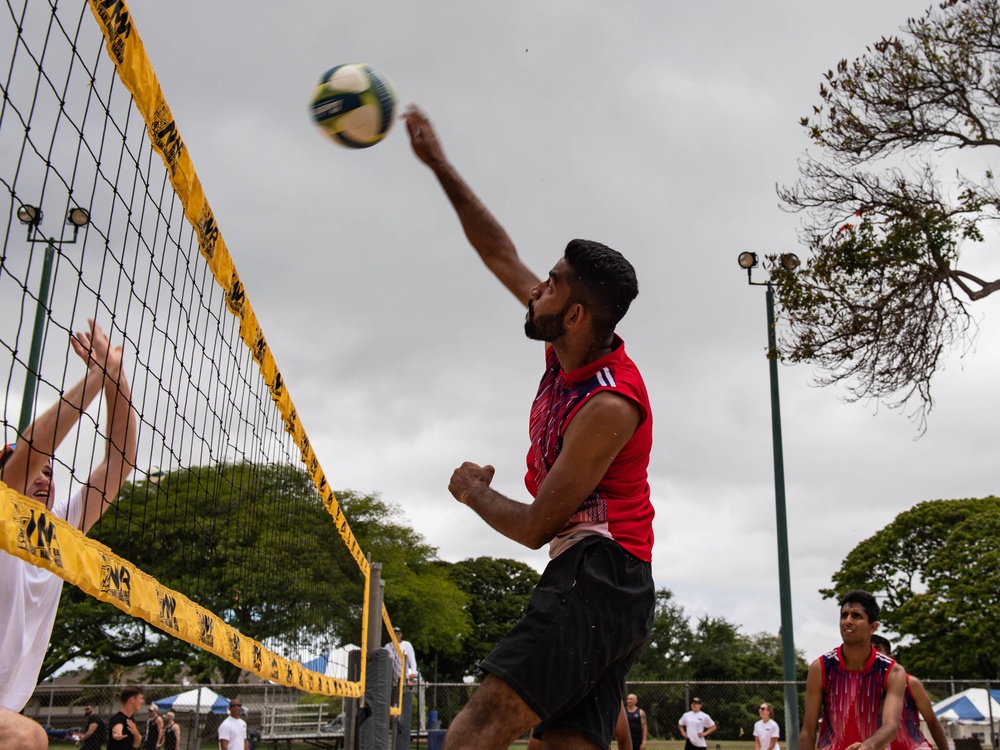 RIMPAC 2022: Indian Navy Sailor Plays Sand Volleyball