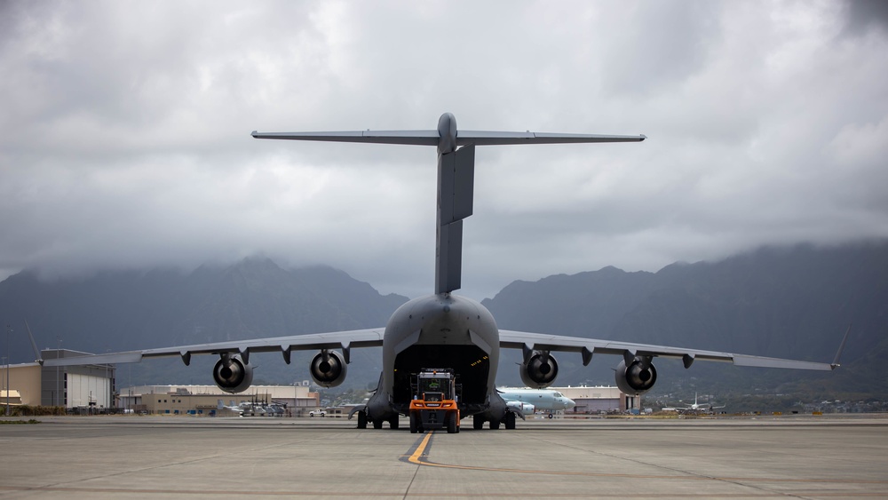 RIMPAC 2022: Canadian Air Force CC-177 Globemaster lands at Marine Corps Base Hawaii