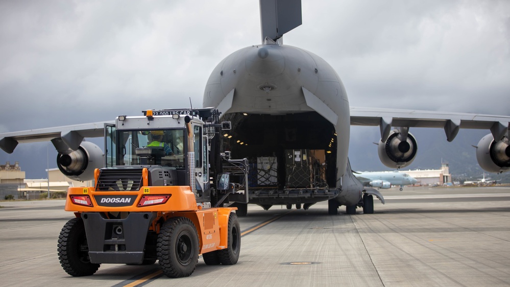 RIMPAC 2022: Canadian Air Force CC-177 Globemaster lands at Marine Corps Base Hawaii