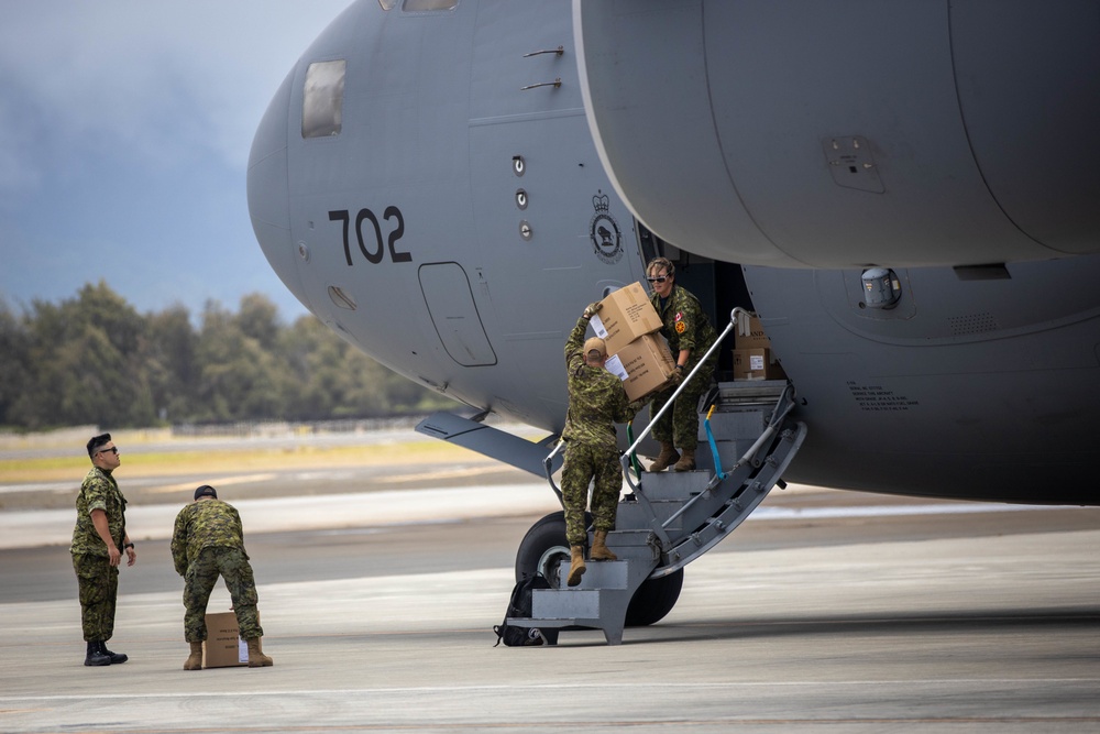 RIMPAC 2022: Canadian Air Force CC-177 Globemaster lands at Marine Corps Base Hawaii