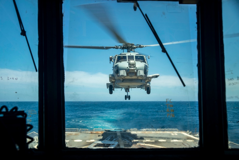 Sailors Conduct Flight Operations Aboard USS Dewey (DDG 105)