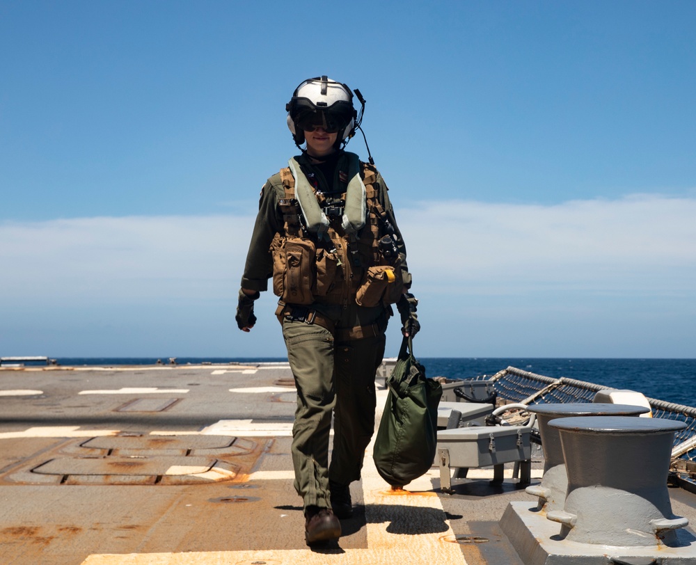 Sailors Conduct Flight Operations Aboard USS Dewey (DDG 105)