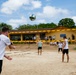 U.S. Navy Sailors from Abraham Lincoln, William P. Lawrence compete in a volleyball game during RIMPAC 2022