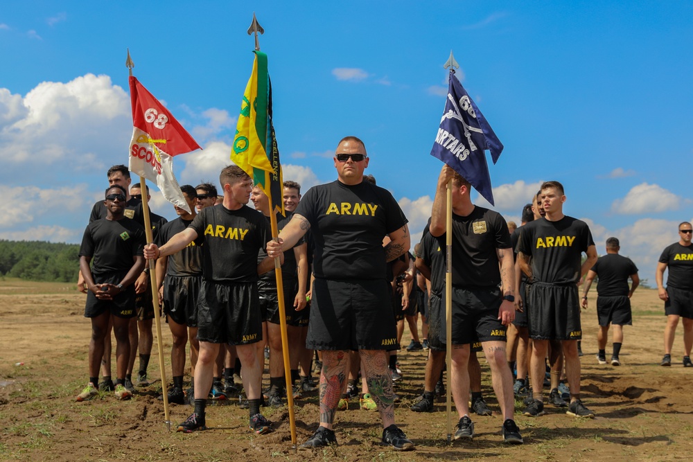 Soldiers Celebrate 4th of July with Sports and Polish WWII Reenactors