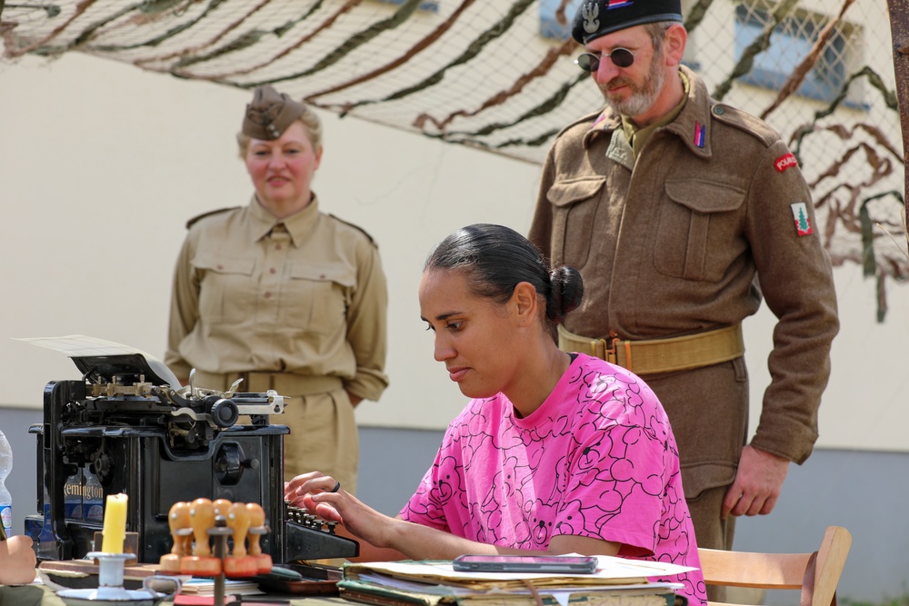 Soldiers Celebrate 4th of July with Sports and Polish WWII Reenactors