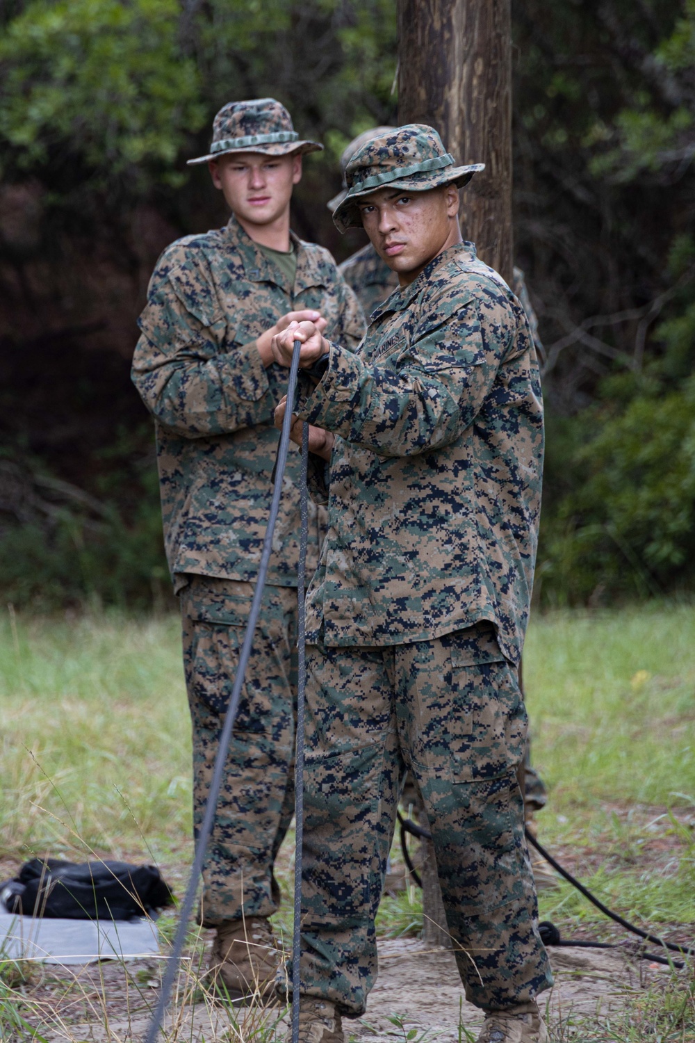 Marine Corps Engineer School Rope Bridge