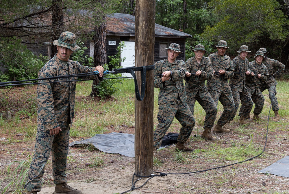 Marine Corps Engineer School Rope Bridge