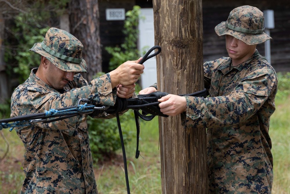 Marine Corps Engineer School Rope Bridge