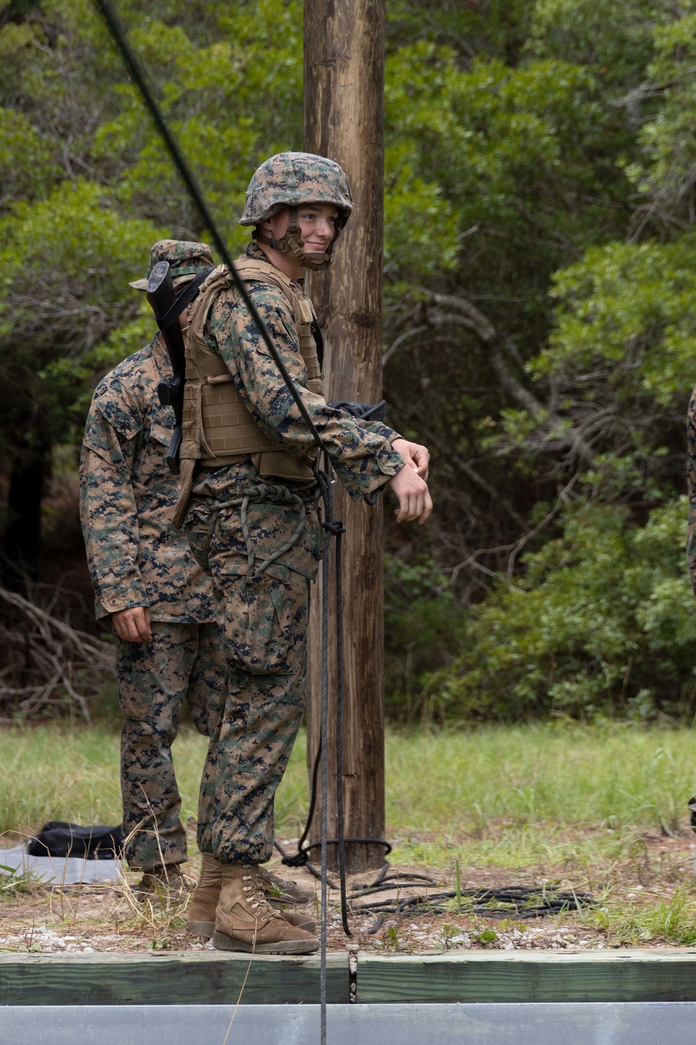 Marine Corps Engineer School Rope Bridge