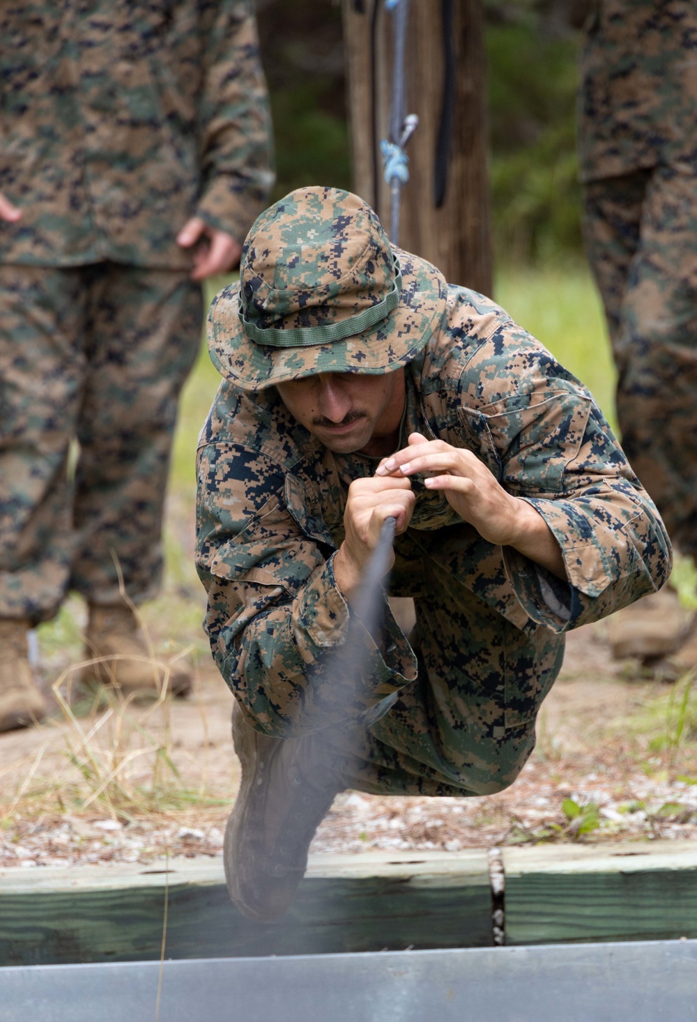 Marine Corps Engineer School Rope Bridge