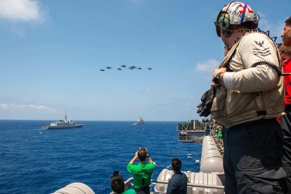 The Harry S. Truman Carrier Strike Group is on a scheduled deployment in the U.S. Naval Forces Europe area of operations, employed by U.S. Sixth Fleet to defend U.S., allied and partner interests.