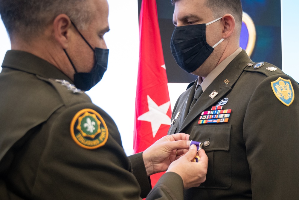 DCMA citizen soldier receives Purple Heart