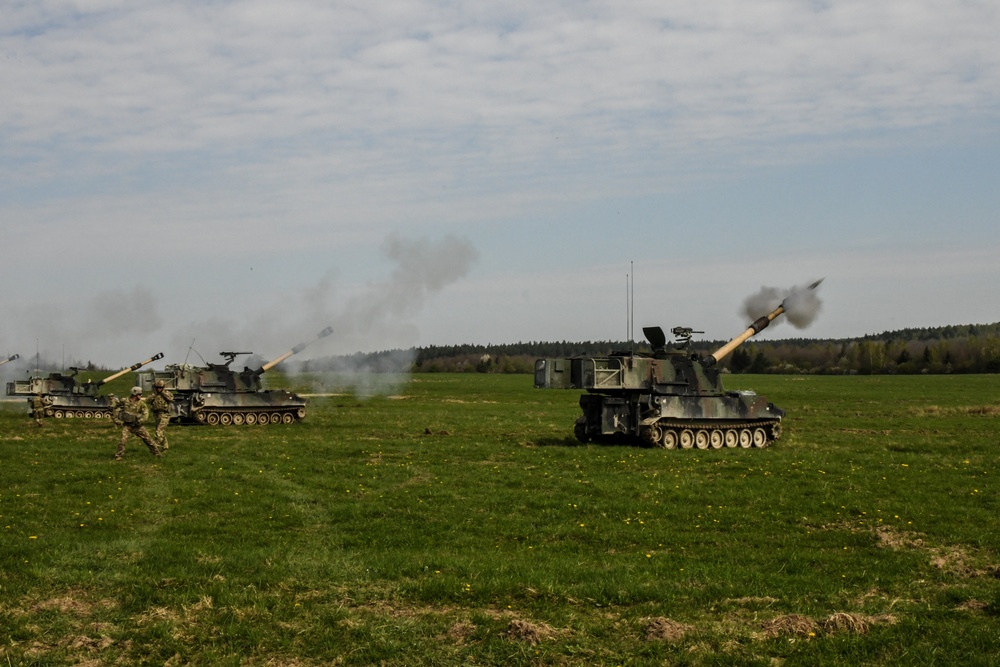 Paladin Live Fire Training Exercise