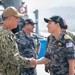 Vice Adm. Michael Boyle visit to HMAS Supply