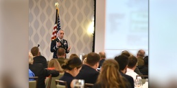 PEO EIS leaders provide remarks at AFCEA Belvoir's Annual Scholarship Luncheon