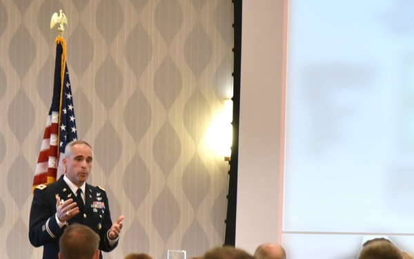 PEO EIS leaders provide remarks at AFCEA Belvoir's Annual Scholarship Luncheon