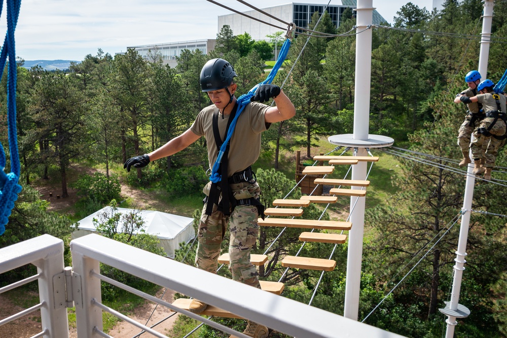 USAFA Cadets Tackle New Outdoor Leadership Complex