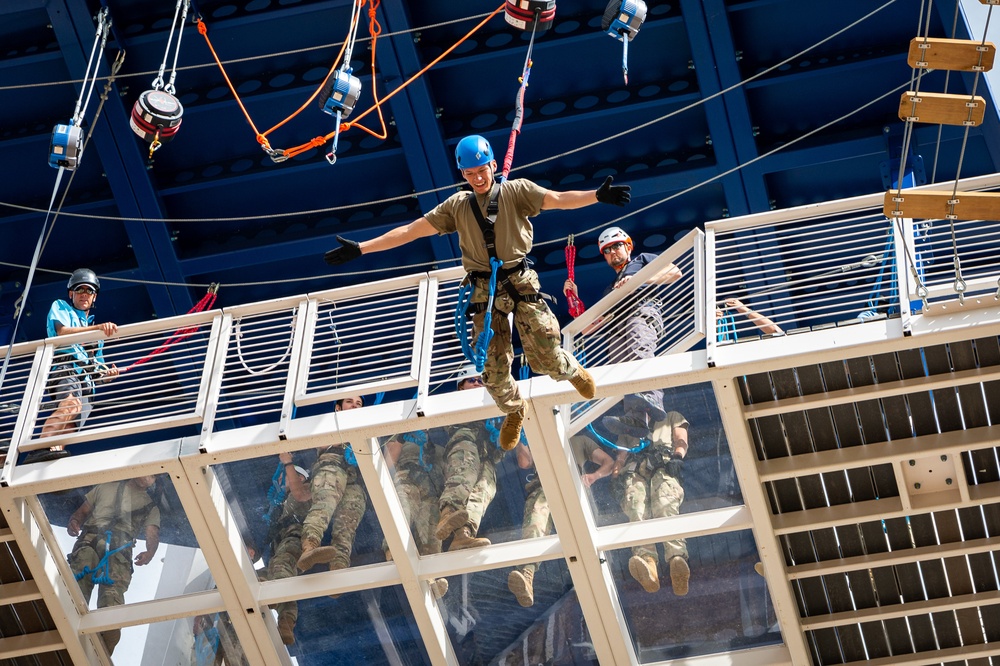 USAFA Cadets Tackle New Outdoor Leadership Complex