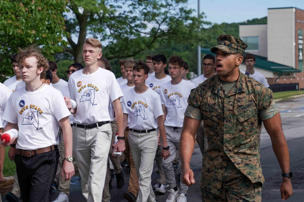 1st Marine Corps District Marines Volunteer at the 2022 NY American Legion Boys State