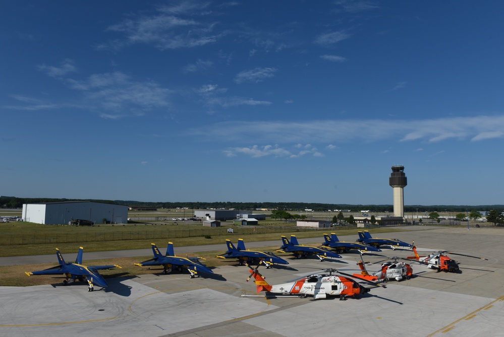 U.S. Coast Guard Air Station Traverse City open ramp day and National Cherry Festival airshow