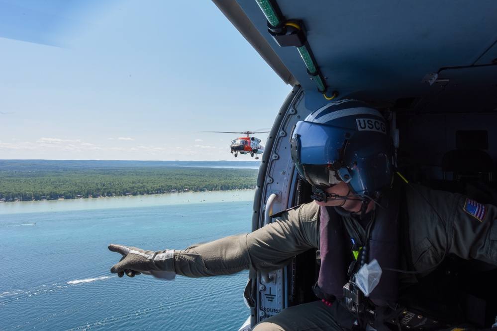 U.S. Coast Guard Air Station Traverse City open ramp day and National Cherry Festival airshow