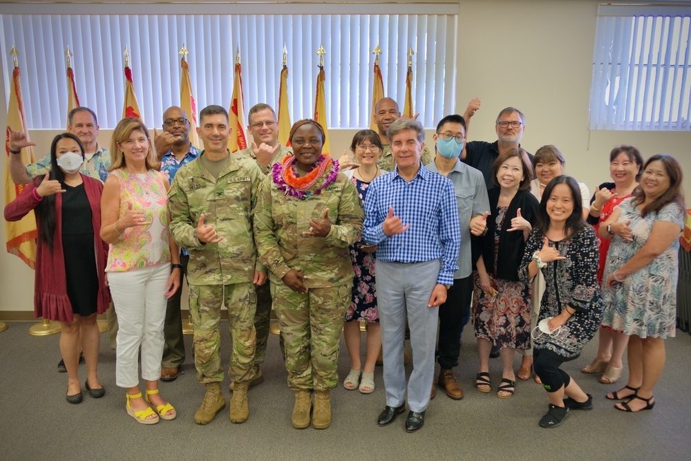 DVIDS - Images - Master Sgt. Asaah IMCOM-Pacific farewell group photo ...