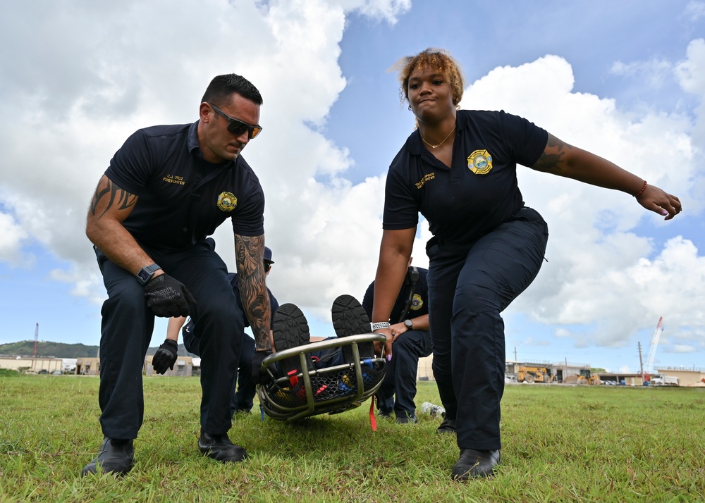 Joint Region Marianas Fire and Emergency Services and Guam National Guard conduct aircraft familiarization training