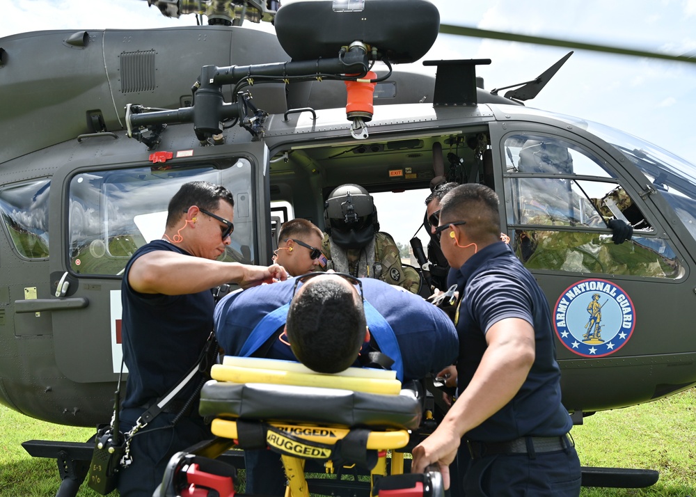 Joint Region Marianas Fire and Emergency Services and Guam National Guard conduct aircraft familiarization training