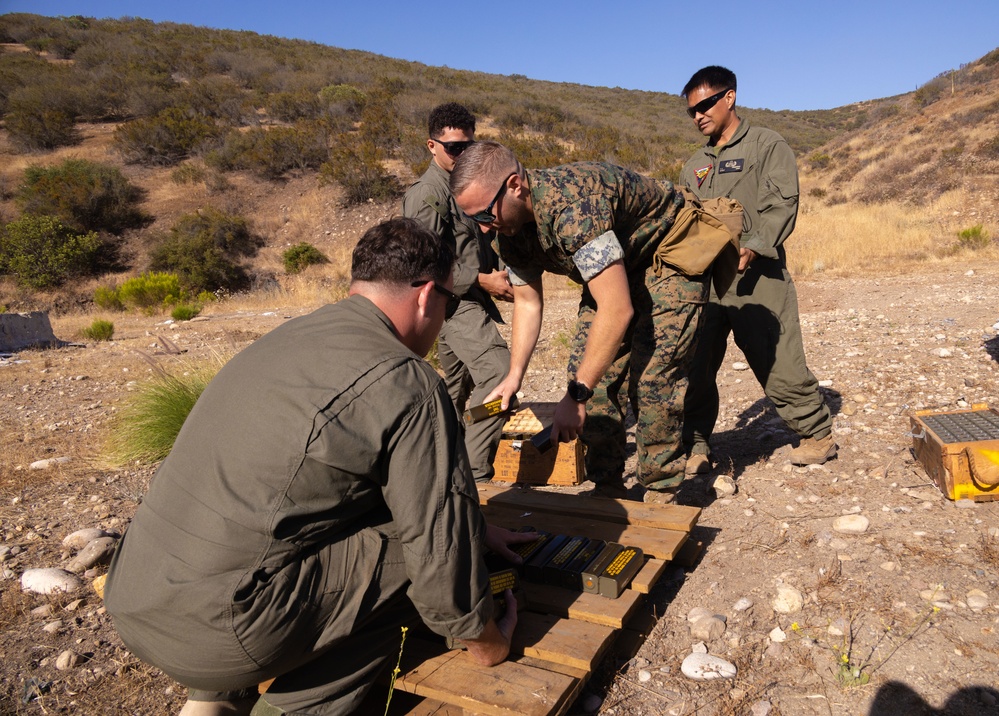 EOD Marines detonate ordnance from distance at MCAS Miramar