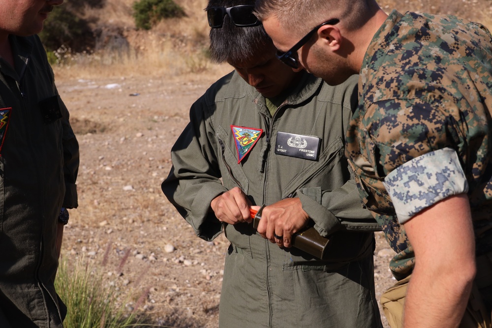 EOD Marines detonate ordnance from distance at MCAS Miramar