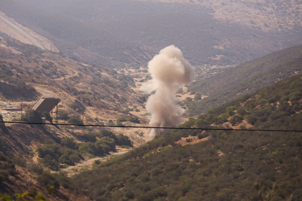 EOD Marines detonate ordnance from distance at MCAS Miramar