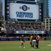 Marines visit the San Diego Padres