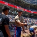 Marines visit the San Diego Padres