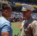 Marines visit the San Diego Padres