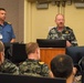 RAN Commodore O' Grady delivers remarks to to Combined Force Maritime Component at RIMPAC 2022