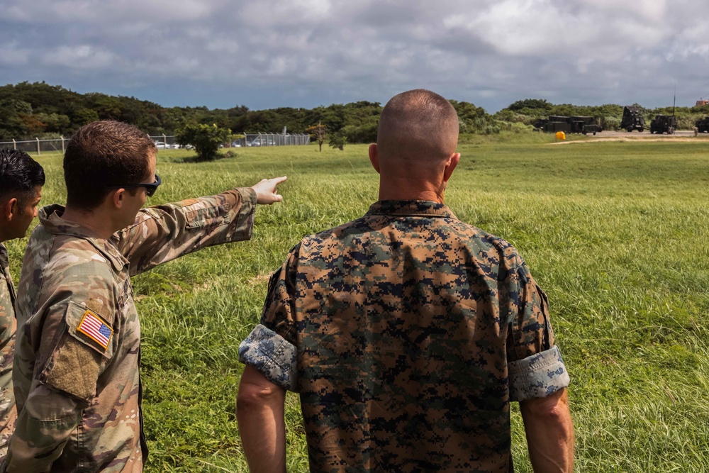 U.S. Marine Corps Maj. Gen. Stephen E. Liszewski tours Marine Corps Air Station Futenma