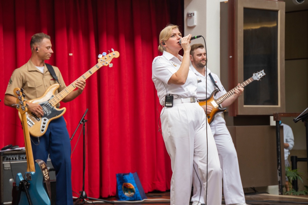 MARFORPAC BAND and Royal Australian Navy Band perform at Ala Moana Center