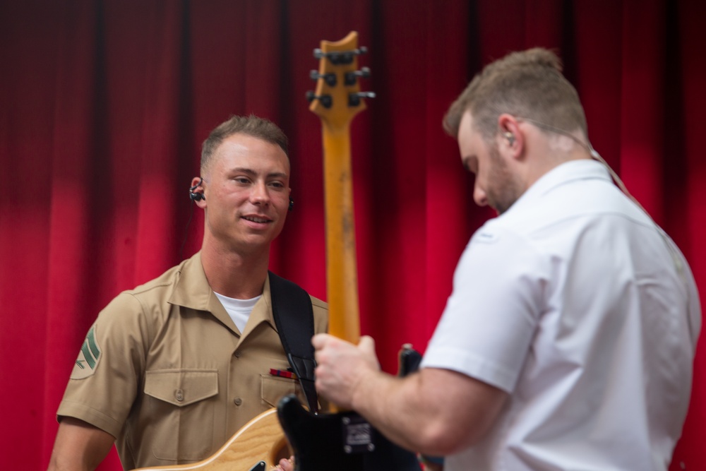 MARFORPAC BAND and Royal Australian Navy Band perform at Ala Moana Center