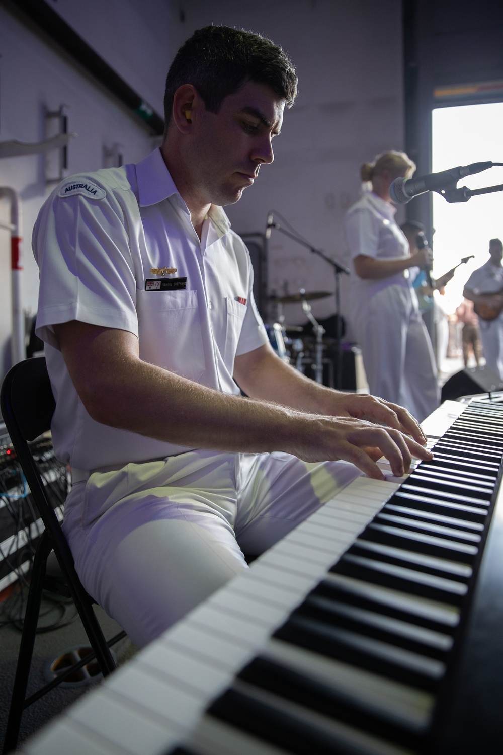 Australian National Reception on HMAS Canberra