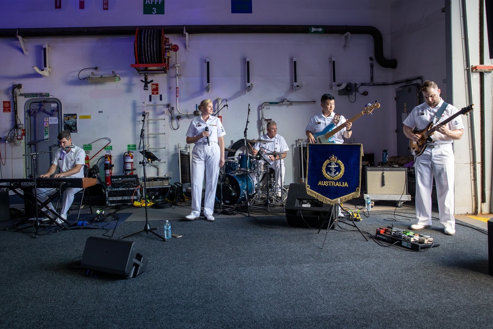 Australian National Reception on HMAS Canberra